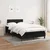 Vidaxl Box spring postelja z vzmetnico črna 120x190 cm blago