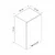 Hanah Home kuhinjski element Minar 8005, 45 cm, beli