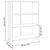 shumee vidaXL Hamar Knjižna omara, medeno rjava, 85x35x112 cm, masiven bor