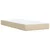 Vidaxl Box spring postelja z vzmetnico krem 80x200 cm blago