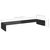 Stalak za TV /Monitor Prozirno Staklo Crni 110x30x13 cm