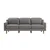Atelier del Sofa Trosed Robin Extra 3, 220x84x87cm, Tamnosivi