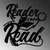 Wallity Zidna dekoracija Reader Gonna Read, 50 x 50 cm, Crna