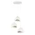 Opviq luster VEGAS-20-3-30-T-9016, 3 × E27, beli