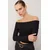 Trendyol Milla ženska bluza Twoaw25Bz00008, crna