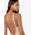 SPANX Oblikovanje postave Plunge Low-Back Mid-Thigh Bodysuit, bež