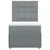 Vidaxl Box spring postelja z vzmetnico svetlo siva 90x200 cm blago