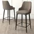 HANAH HOME Set 2 barske stolice Enox Cappuccino Black