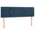 Vidaxl Box spring postelja z vzmetnico temno modra 140x200 cm žamet