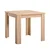 Homestyle4U Jedilni komplet, 80x80x75 cm, antracit, rjava