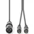 NEDIS COTH15200GY15, Balansirani audio kabl, XLR 3-pinski muški, 2x RCA muški, Niklovani, 1,50 m, PVC