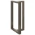 Noge za barski stol T-oblika 2 kom Crne 60x35x(100-101) cm Čelik