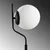 Aberto Design Podna lampa Tulip 13815 , 30 x 30 x 168 cm, 1 x E27, 250 cm Kabl,, Crna