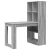 Stol s policom Siva Sonoma 122 x 67 x 145 cm Konstruirano drvo