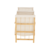 Dvopredelna košara za perilo, naraven bambus/bež, NORDIS