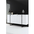 HANAH HOME Set za dnevnu sobu Luxe White Black