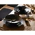 Creatable Jedilni Servis Vesuvio Black, 12-Delni