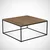 Hanah Home Klub sto Poly 75x43x75cm Hrast