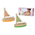 Lesene jadrnice za v vodo Sailing Boat Eichhorn s tekstilnim jadrom 11 cm dolžina od 24 mes
