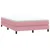 Vidaxl Box spring postelja brez vzmetnico roza 140x220 cm žamet