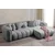 Atelier del Sofa Ugaona garnitura na razvlačenje N-Line Right, 265 x 185 x 95 cm, Siva
