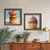 WallXpert set uramljenih MDF slika DOS078-33, krofne i kapkejk u živim bojama, 2 x 34 x 34 cm