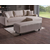 Atelier del Sofa Ugaona sofa na razvlačenje Flavia, 230x72x125 cm, Bež