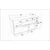 Hanah Home Konzola Mares, 120x81,6 x45 cm, Bela-orah