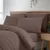 Temno rjava posteljnina za zakonsko posteljo 200x200 cm So Soft Non Iron – Catherine Lansfield