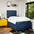 Vidaxl Box spring postelja z vzmetnico moder 120x200 cm blago