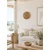 WallXpert boho zidni ukras od rafije DB0012, sa drvenim perlama, O 20 cm
