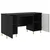 Stol Crna Konstruirano drvo 142,5 x 50 x 75 cm