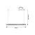 Rabalux Visilica Cital, LED 36W, 1900lm, 3000K, 100cm, Crna