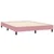 Vidaxl Box spring postelja z vzmetnico roza 160x210 cm žamet