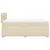 Vidaxl Box spring postelja z vzmetnico krem 120x190 cm blago