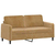 2-dijelni set sofa smeđi baršunasti