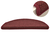 Prostirke za stepenice 15 kom 65x24x4 cm Bordo poluokrugle velike