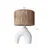 Opviq Stona lampa E27 Max 40W, Belo-Hrast