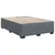 vidaXL Postelja boxspring z vzmetnico Temno siva 140 x 200 cm Žamet