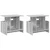 TV stalak 2 pcs Siva Sonoma 50 x 35 x 45 cm Konstruirano drvo