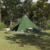 Tipi šator s krovom s pohranom Zelena 560 x 560 x 300 cm taft