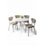 Hanah Home Trpezarijski set, 5 komada, Bež