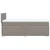 Vidaxl Box spring postelja z vzmetnico taupe 80x200 cm blago