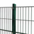 vidaXL Panel Ograda sa Stupovima Zelena Željezna 6x0,8 m