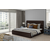 Postelja Caramel z lesenim okvirjem - 180x200 cm