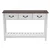 VEVOR Konsolna miza 120x30x80 cm rjava shranjevanje