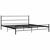 Okvir za krevet crni metalni 200 x 200 cm
