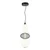 LED luster na sajli ARAME LED/23W/230V prečnik 22 cm crna
