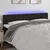 LED uzglavlje crno 200x5x78/88 cm od tkanine