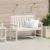 Vrtna klupa Bijelo 120 x 59 x 88 cm HDPE